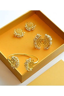Gold Plated Jewelleries (Set of 3) In Gift Box