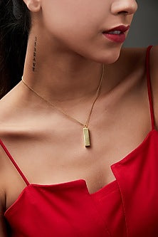 Gold Plated Couple Pendant Necklace (Set of 2)