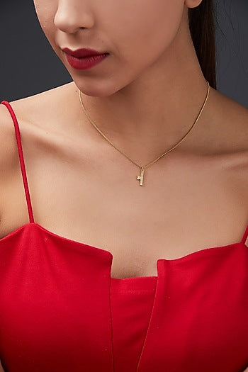 Gold Plated Couple Pendant Necklace (Set of 2) In Gift Box