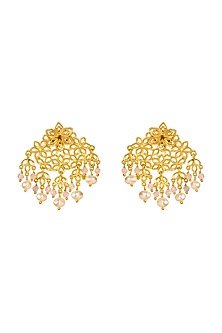Gold Plated Beaded Necklace Set In Gift Box