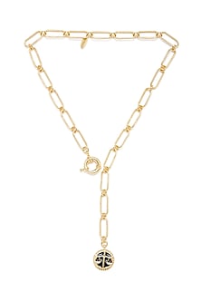 Gold Plated Libra Scale Necklace