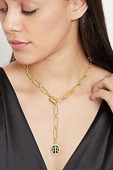 Gold Plated Libra Scale Necklace
