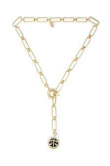 Gold Plated Libra Scale Necklace