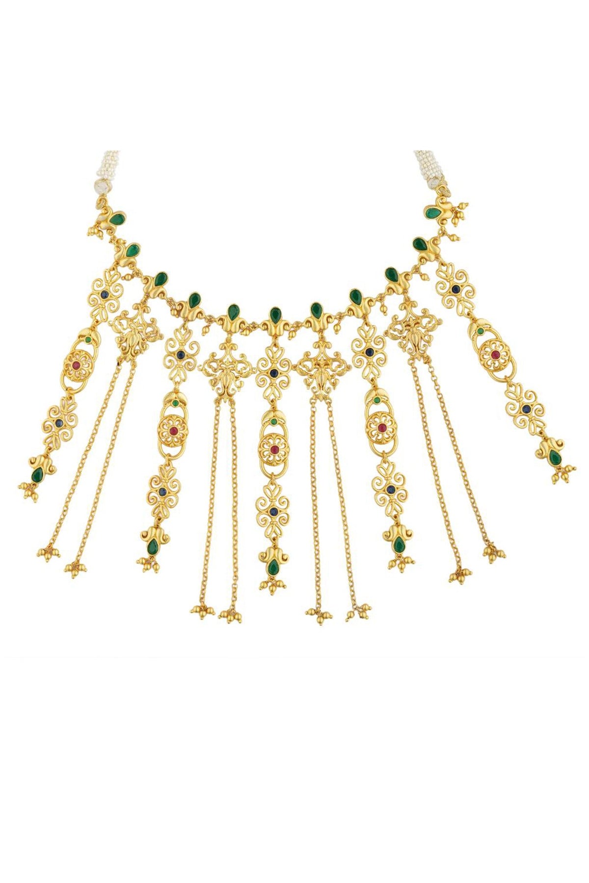 Gold Plated Cubic Zirconia Choker Necklace