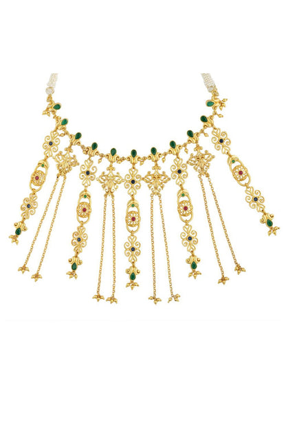 Gold Plated Cubic Zirconia Choker Necklace