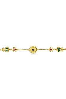 Gold Plated Cubic Zirconia Mathapatti