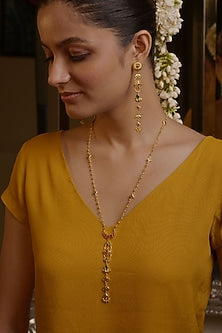 Gold Plated Cubic Zirconia Pendant Necklace Gift Box (Set Of 3)