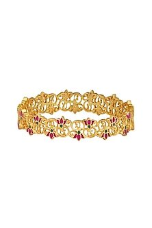 Gold Plated Enameled Bangle