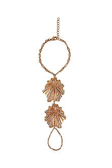 Rose Gold Finish CZ Hand Harness