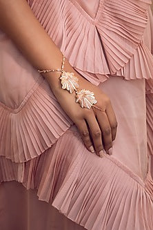 Rose Gold Finish CZ Hand Harness