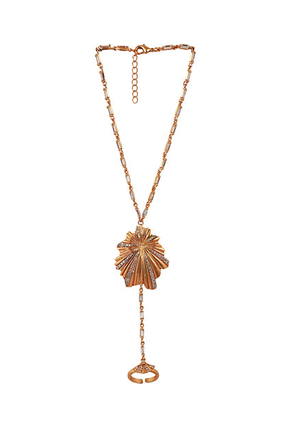 Rose Gold Finish CZ Anklet