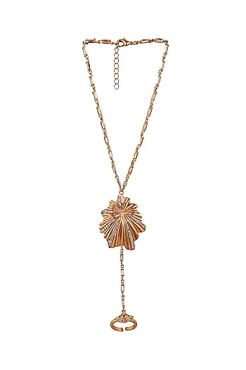 Rose Gold Finish CZ Anklet