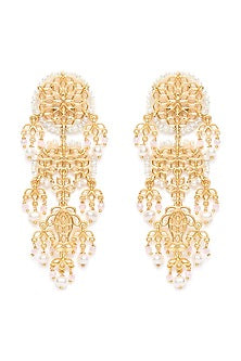 Gold Plated Statement Earrings