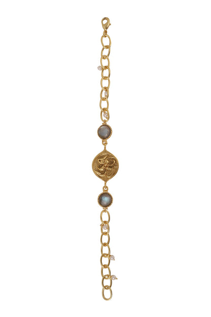 Gold Plated Pearl Beaded Bracelet