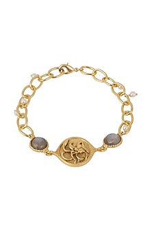 Gold Plated Pearl Beaded Bracelet