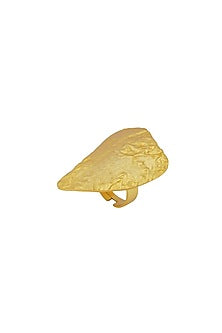Gold Plated Beaten Ring