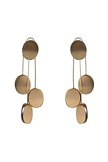 Gold Finish Dangler Earrings