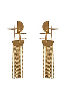Gold Finish Handcrafted Dangler Earrings