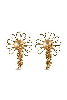 Gold Plated Ghungroo Hanging Dangler Earrings