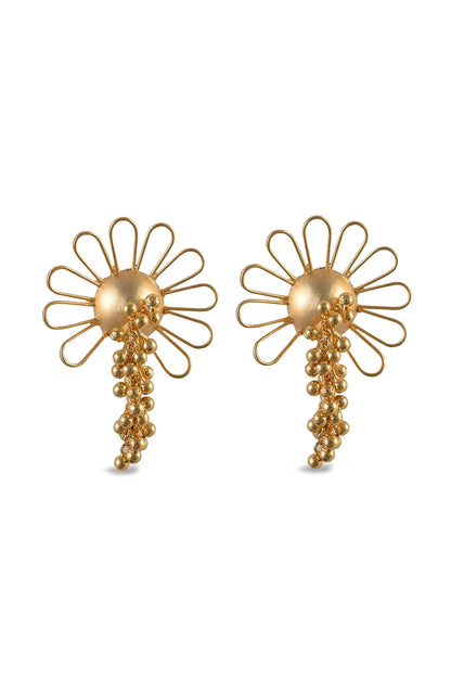 Gold Plated Ghungroo Hanging Dangler Earrings