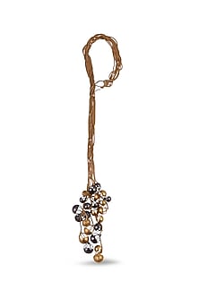 Two Tone Finish Long Necklace