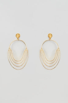 Gold Finish Chandbaali Earrings