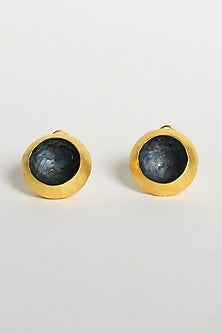 Gold Finish Stud Earrings