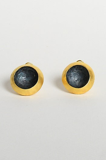 Gold Finish Stud Earrings