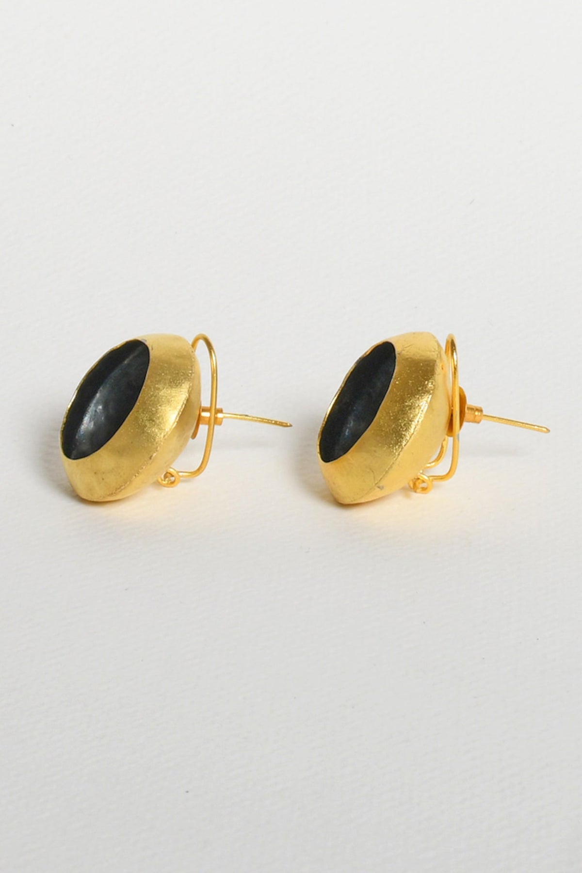 Gold Finish Stud Earrings