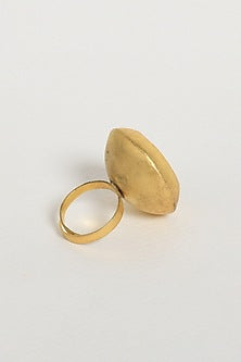Gold Finish Brass Ring