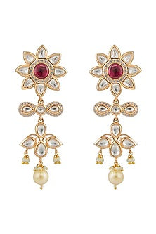 Gold Plated Kundan Polki Choker Necklace Set