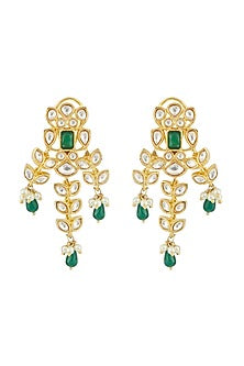 Gold Plated Kundan Polki Choker Necklace Set