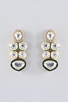 Gold Plated Kundan Polki Necklace Set