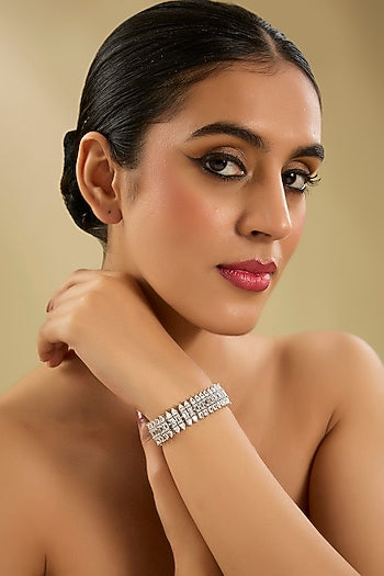 White Finish Diamond Bracelet
