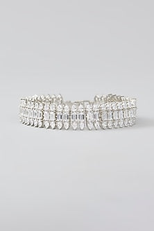 White Finish Diamond Bracelet