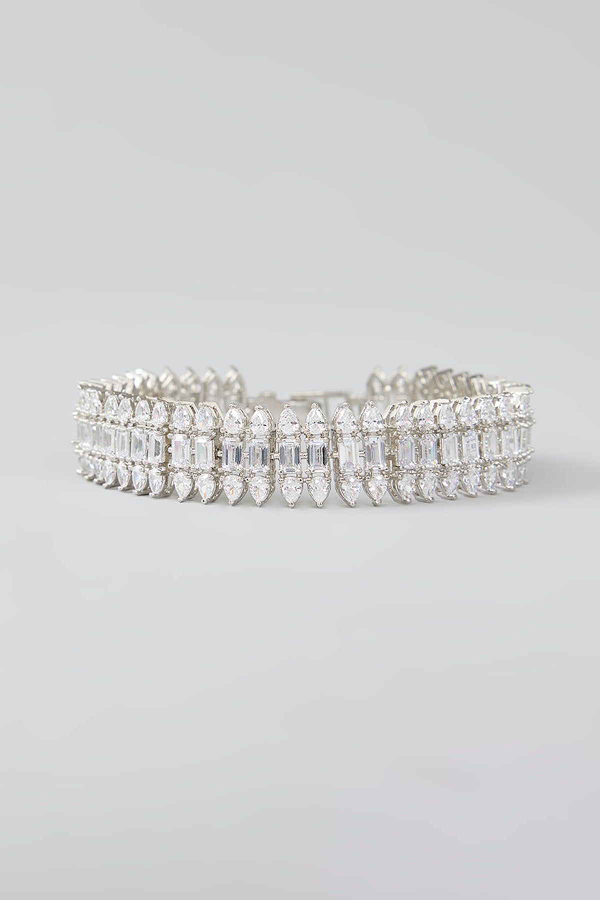 White Finish Diamond Bracelet