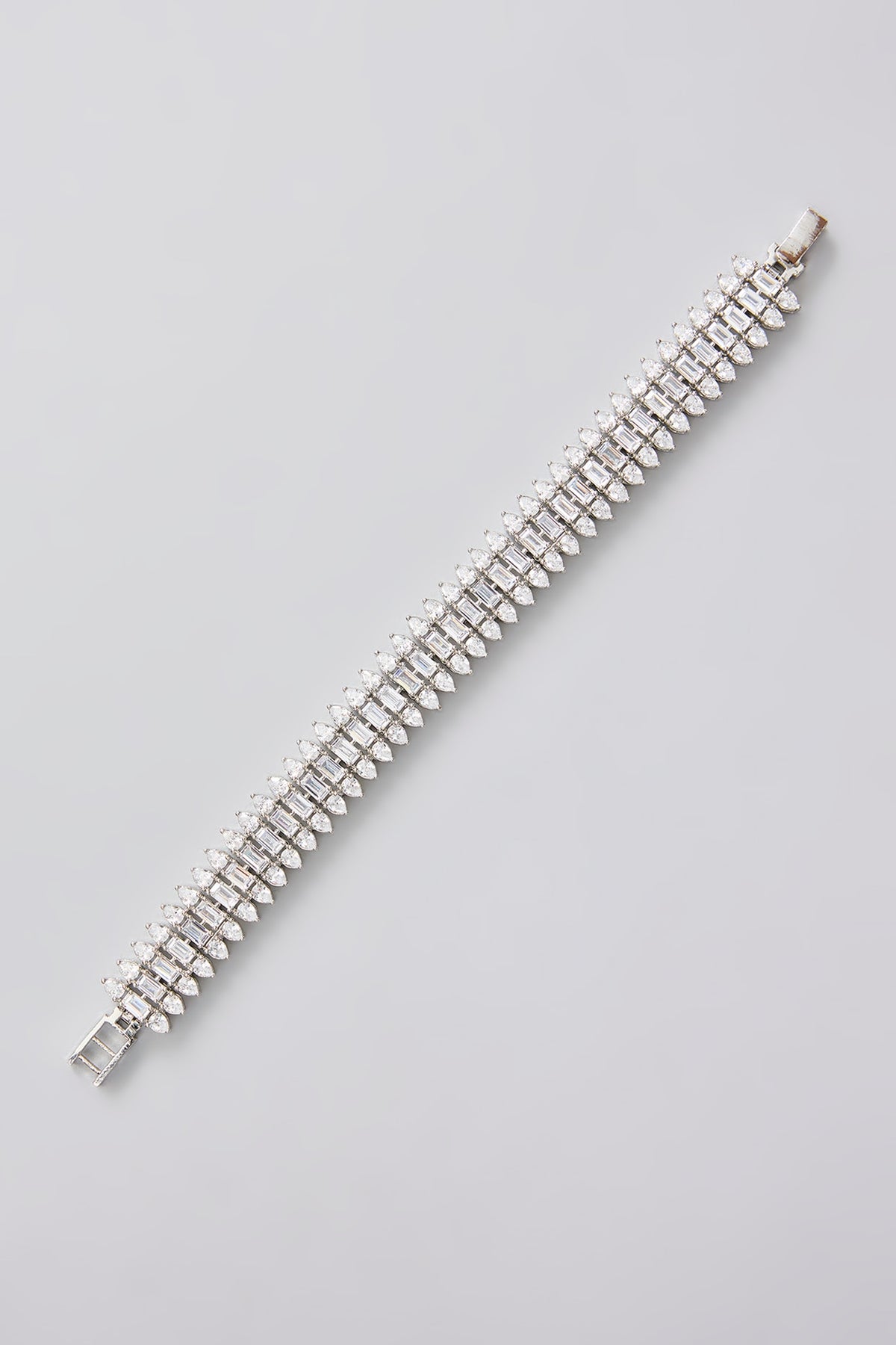 White Finish Diamond Bracelet