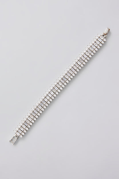 White Finish Diamond Bracelet