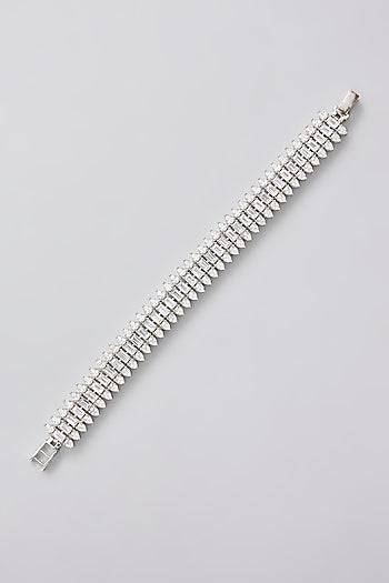 White Finish Diamond Bracelet