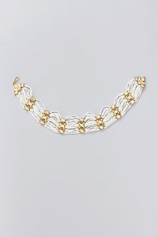 Gold Finish Kundan Polki Mathapatti