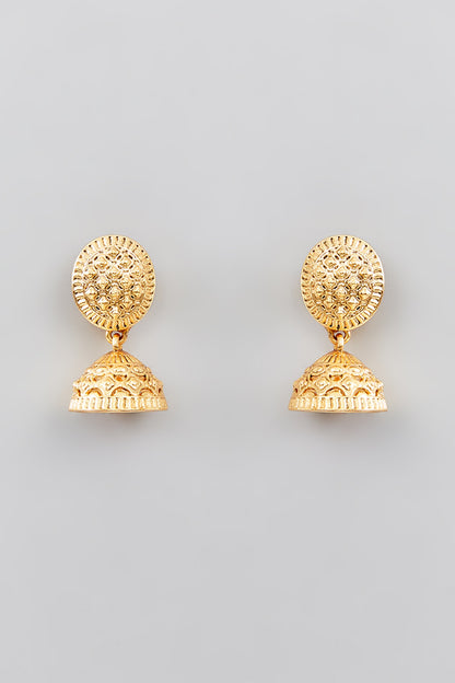 Gold Finish Kundan Polki Choker Necklace Set