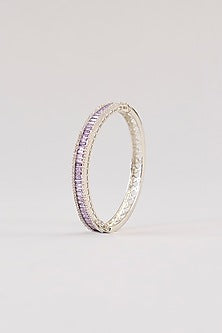 White Finish Diamond Kada