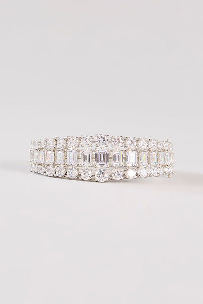 White Finish Diamond Kada