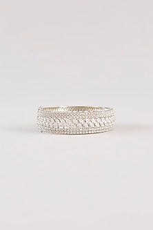 White Finish Diamond Kada