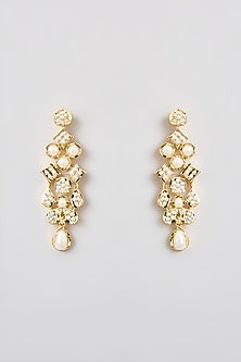 Gold Finish Jadau Necklace Set