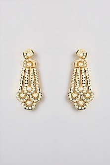 Gold Finish Jadau Necklace Set