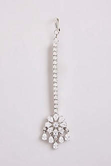 White Finish Diamond Maangtikka