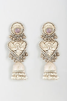 Oxidised Finish Tribal Jhumka Earrings