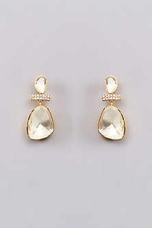 Gold Plated Moissanite Polki Choker Necklace Set