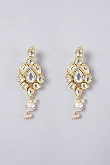 Gold Plated Kundan Polki & Navratna Necklace Set